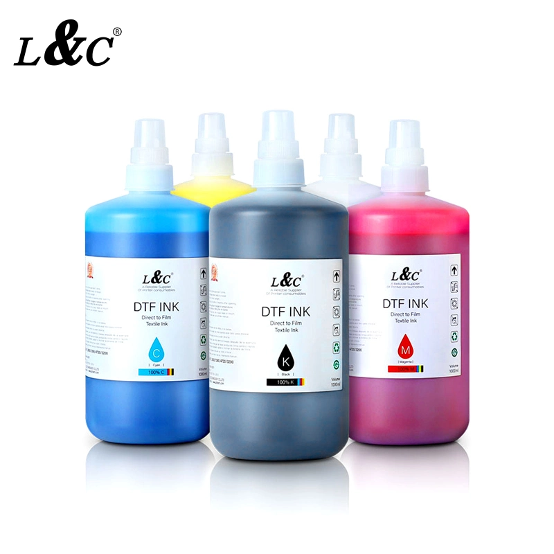 Textile Direct to Film Dtf T Shirt Printing Pet Transfer Film Pigment Dtf Ink for Epson Printer Heads Film Transfer Printer L1800, 1390, 4720, 3200