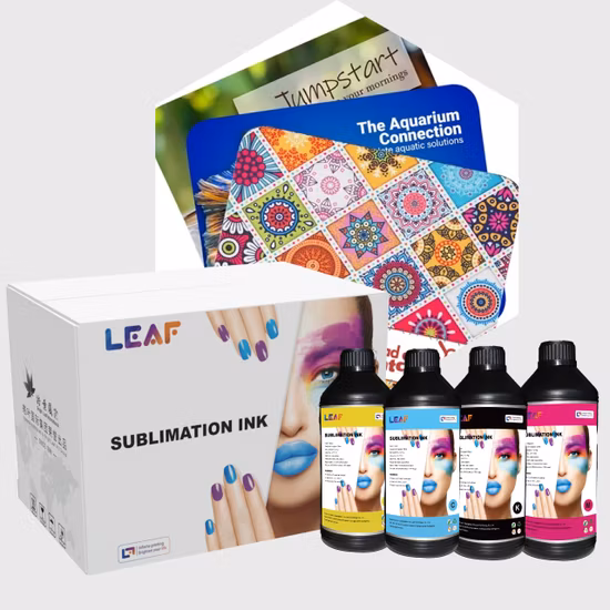 Musteranpassung, schnelltrocknend, hohe Übertragungsrate, Wärmeübertragung, 1000 ml, Textil-CMYK-Farbsublimationstinte