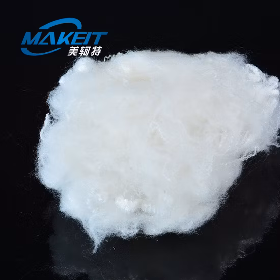 15D 100 % Pet Materials, weiße Polyester-Stapelfaser, hergestellt in China